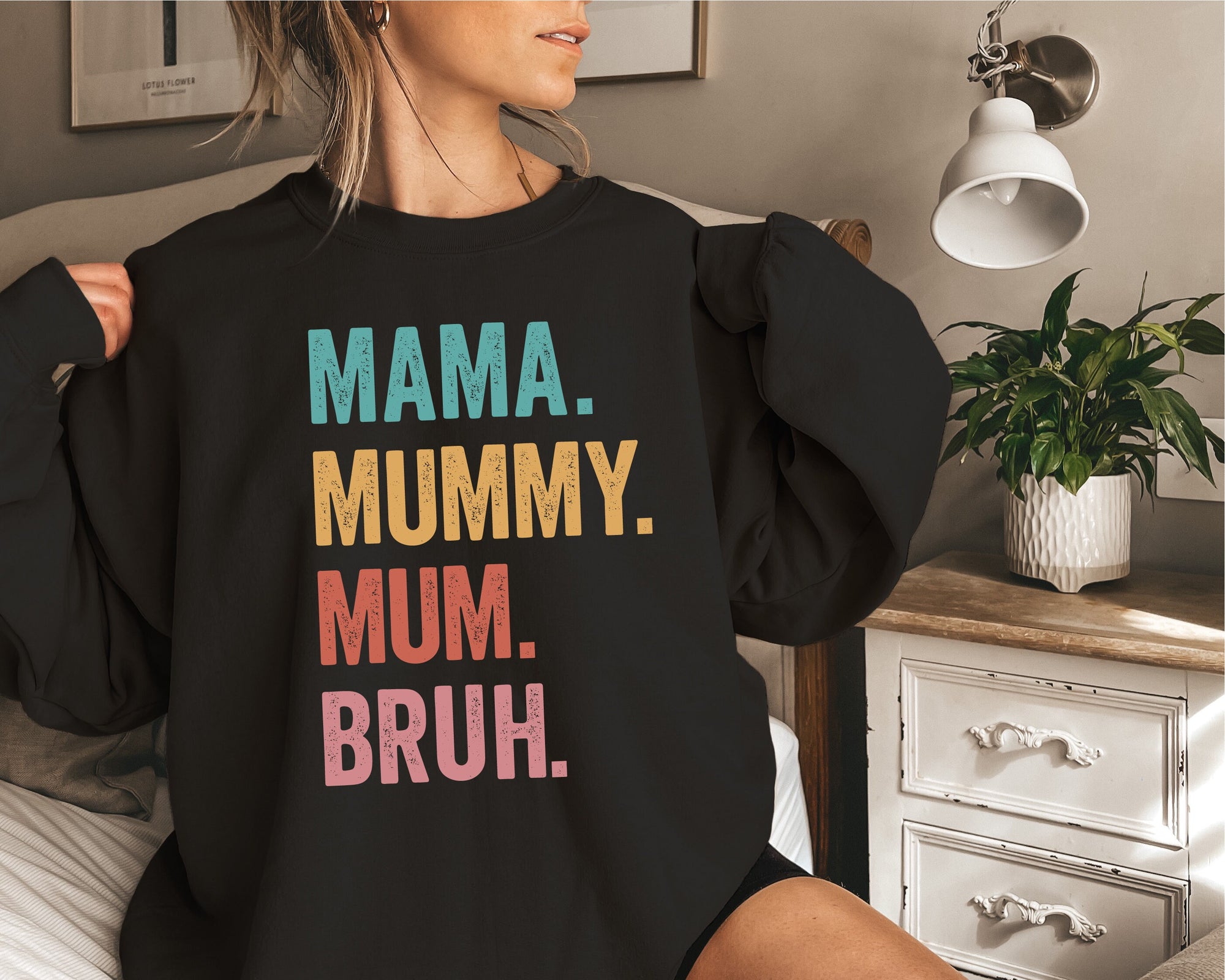 Mama Mummy Mum Bruh Sweatshirt, Mama Sweatshirt, Funny Mother's Day Gift, Funny Mum Gift, Mum Life Jumper, New Mum Gift, 1st Mother's Day