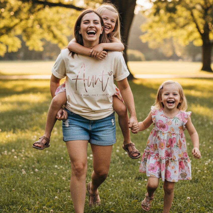 Aunty T-Shirt, Aunt Like A Mum Only Cooler T-Shirt, Aunt T-Shirt, Auntie, Funny Aunt T-Shirt, Funny Auntie T-Shirt, Niece Nephew Gift,