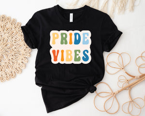 Pride T-shirt, Pride Vibes T-shirt,  Mardi Gras T-shirt, Self Expression T-shirt, LQBTQIA T-shirt, Rainbow T-shirt, Pride Colours, Liquid
