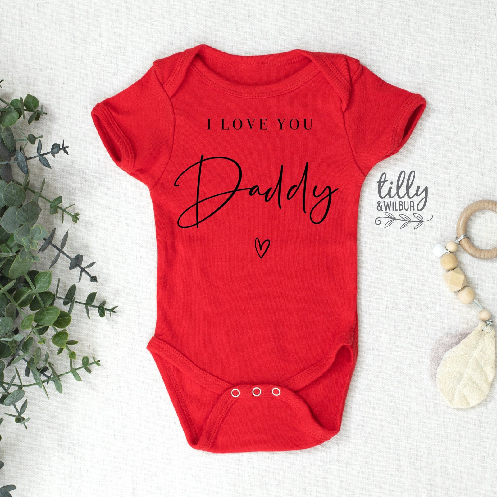 I Love You Daddy Bodysuit, Our First Father's Day 2023 Baby Bodysuit, I Love My Daddy Romper, Happy Father's Day, 1st Fathers Day Baby Gift