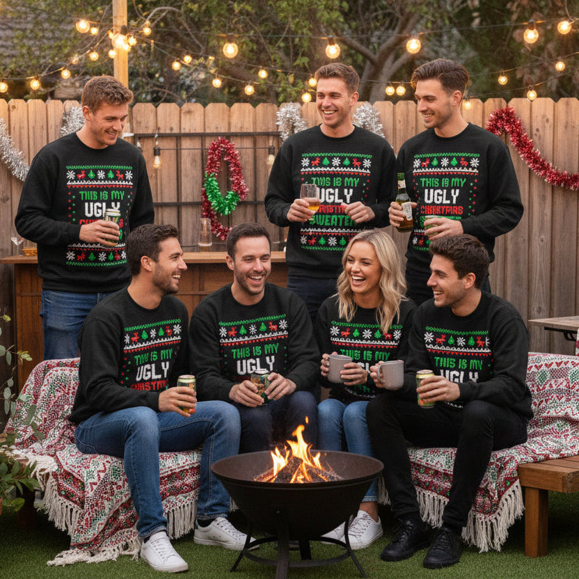 This Is My Ugly Christmas Sweater, Funny Christmas Jumper, Christmas Gift, Filthy Animal Sweatshirt, Christmas Pyjamas, Drink Up Grinches