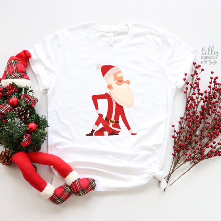 Yoga Santa T-Shirt, Yoga Christmas T-Shirt, Funny Yoga T-Shirt, Santa Yoga T-Shirts, Family Christmas T-Shirts, Matching Family Yoga Tees