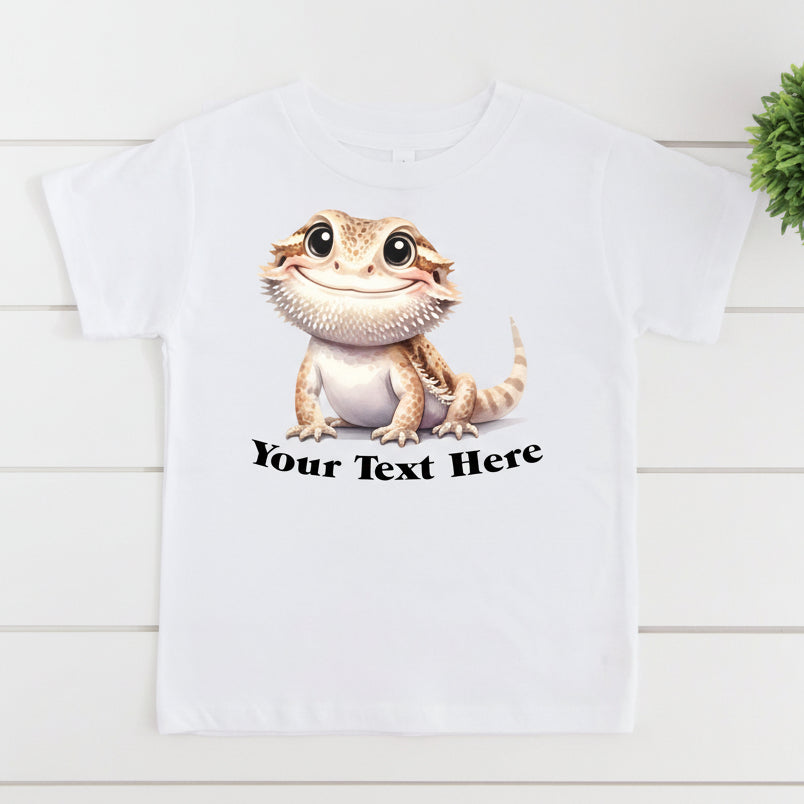 Bearded Dragon T-Shirt, Lizard T-Shirt, Australiana T-Shirt, Happy Australia Day T-Shirt, Your Text Here T-Shirt, Personalised Lizard TShirt
