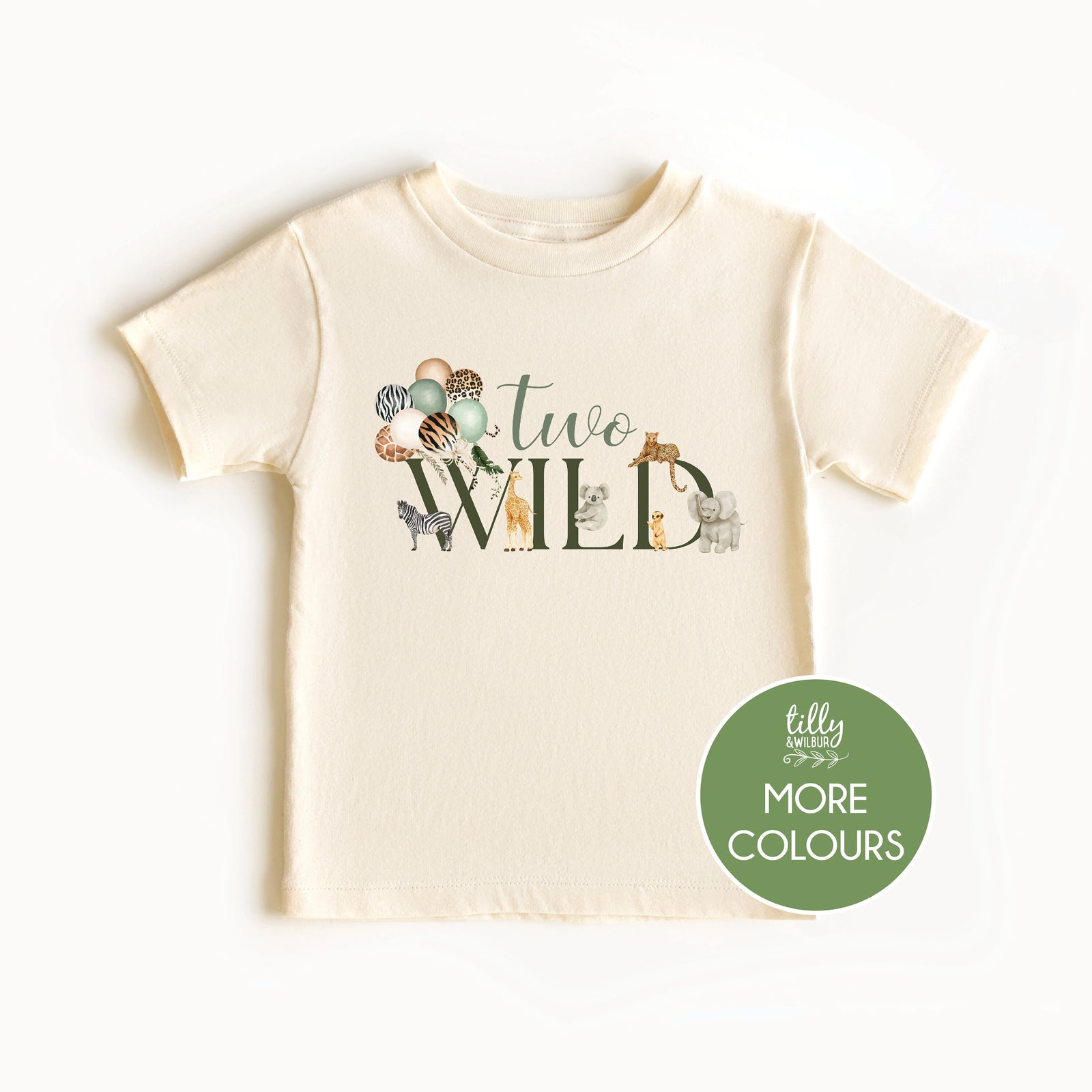 Two Wild T-Shirt, Two Wild Birthday T-Shirt, Safari Animal 2nd Birthday T-Shirt, Two Birthday T-Shirt, Safari Birthday, Jungle Animal Theme