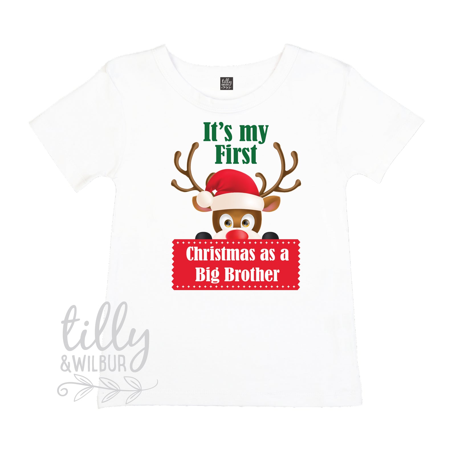 It's My First Christmas As A Big Brother Boys T-Shirt