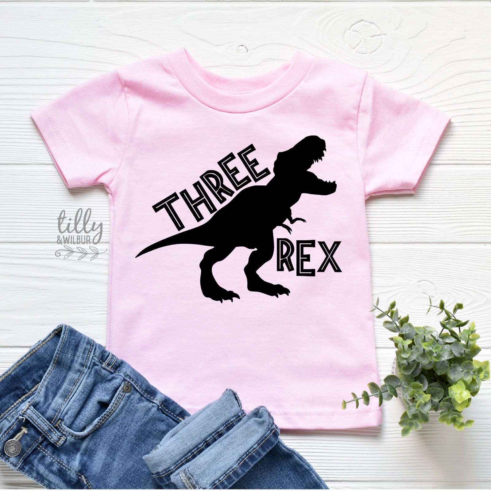 Three Rex Third Birthday T-Shirt