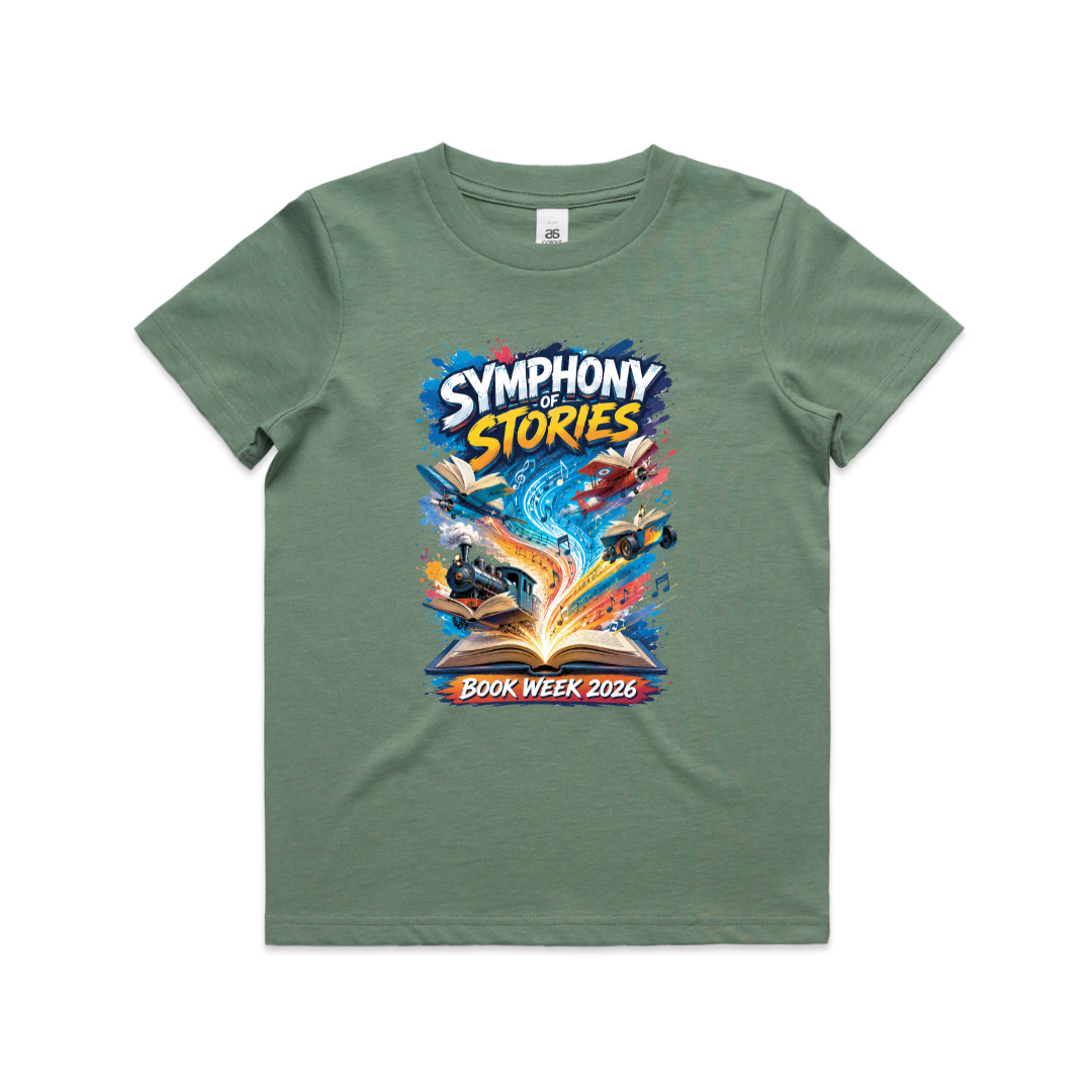 Book Week 2026 Trains and Planes – Symphony Of Stories Adventure Shirt