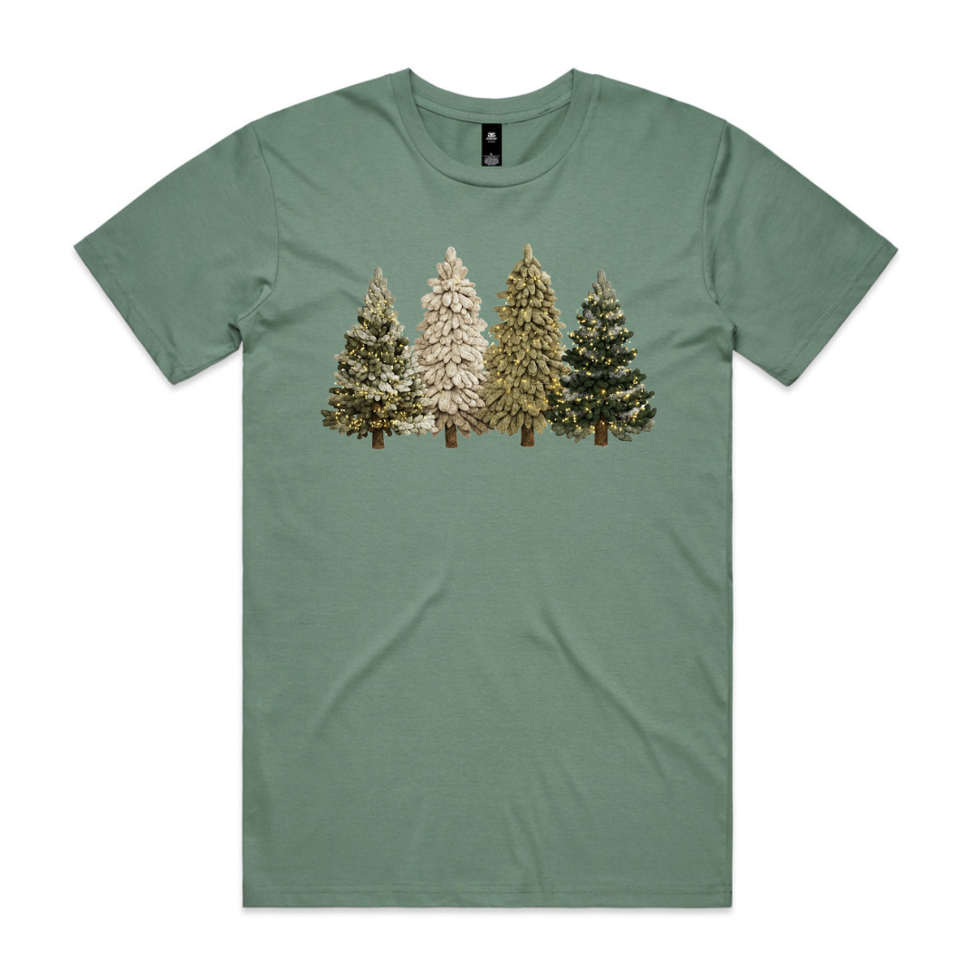 Faux Yarn Christmas Trees