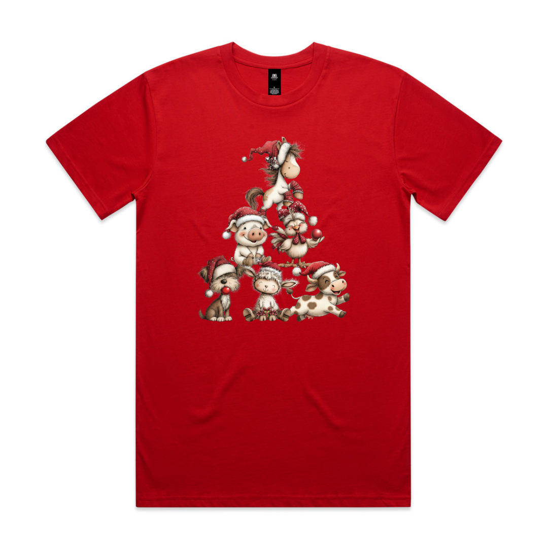 Farm Animal Christmas Tree Clothing - Baby, Kids and Adult Sizes