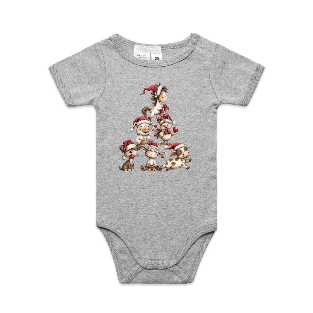 Farm Animal Christmas Tree Clothing - Baby, Kids and Adult Sizes