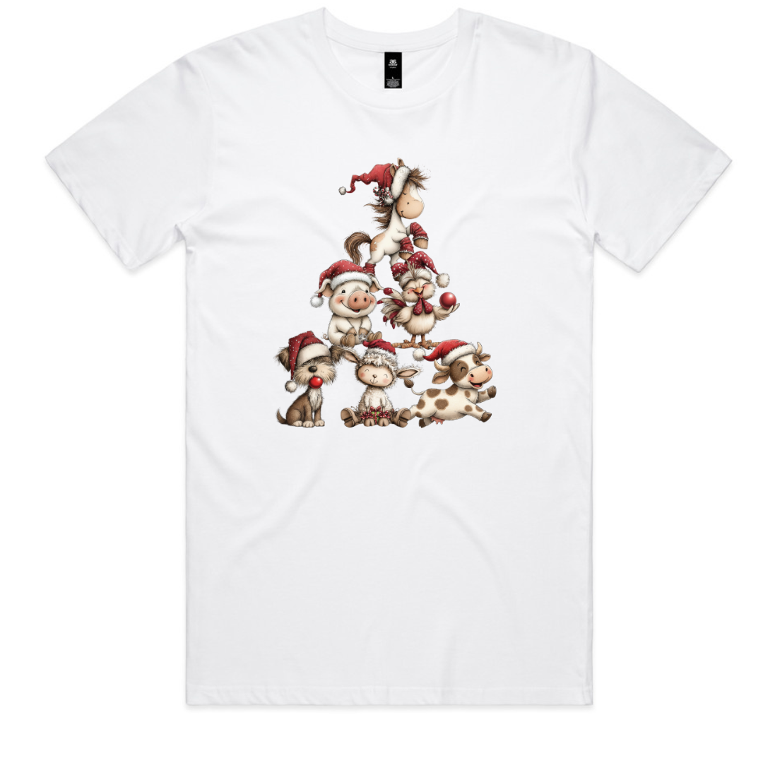 Farm Animal Christmas Tree Clothing - Baby, Kids and Adult Sizes