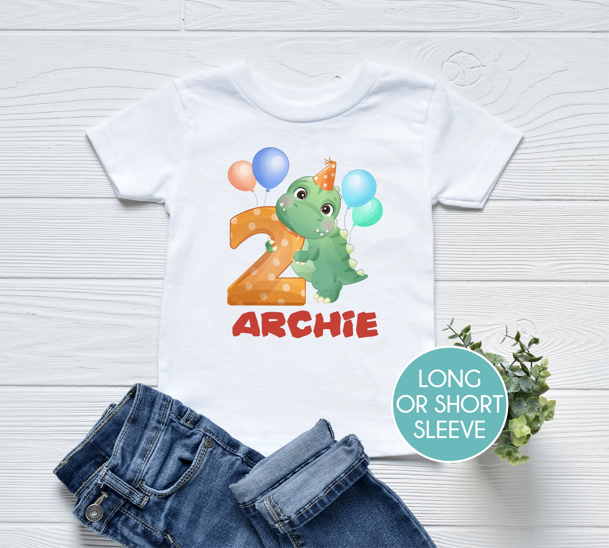 2 Dinosaur With Custom Name