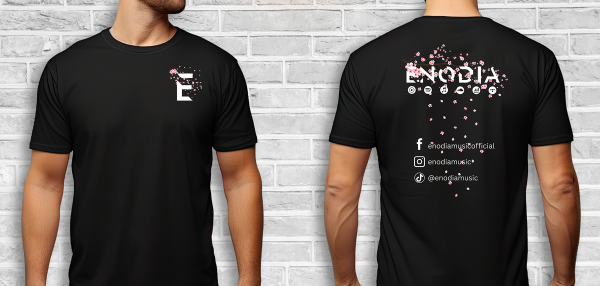 ENODIA Cherry Blossom - Solo Tee Black