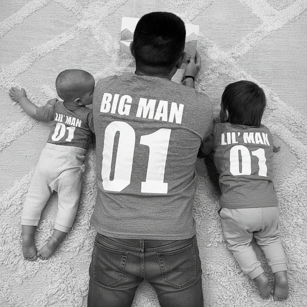 Big Man Lil Man – Matching Daddy & Baby Tee & Bodysuit