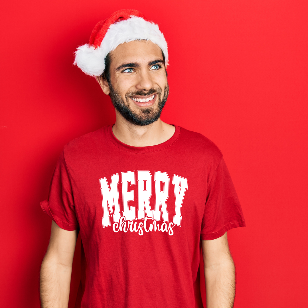 Merry Christmas Hoodie - Varsity Christmas Hoodie