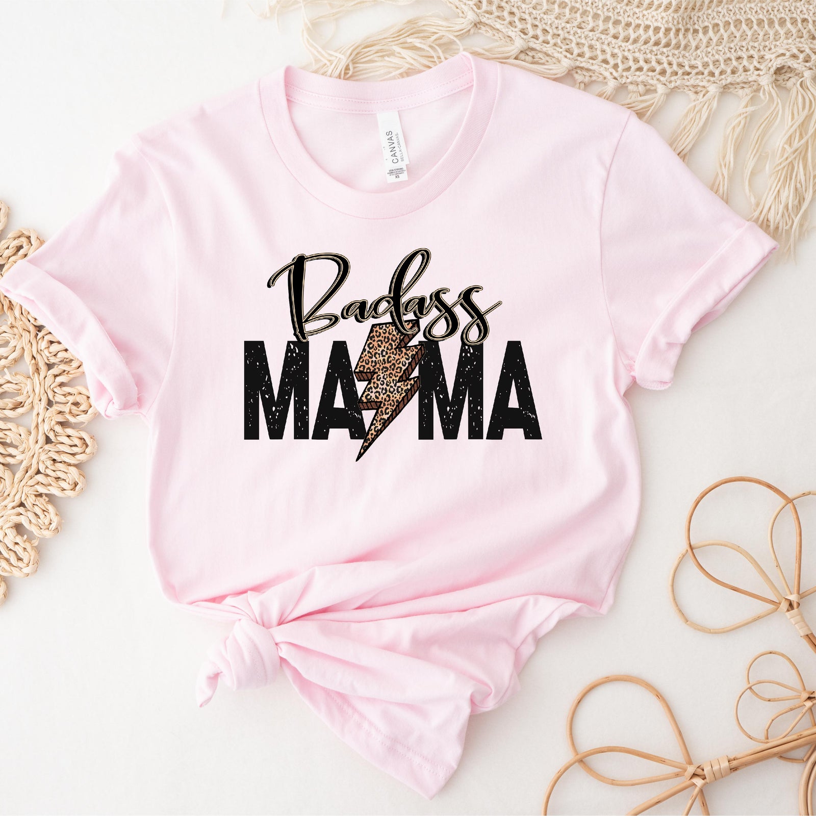 Badass Mama Shirt | Funny Mum T-Shirt | Mother’s Day Gift | Lightning Bolt Graphic Tee Australia