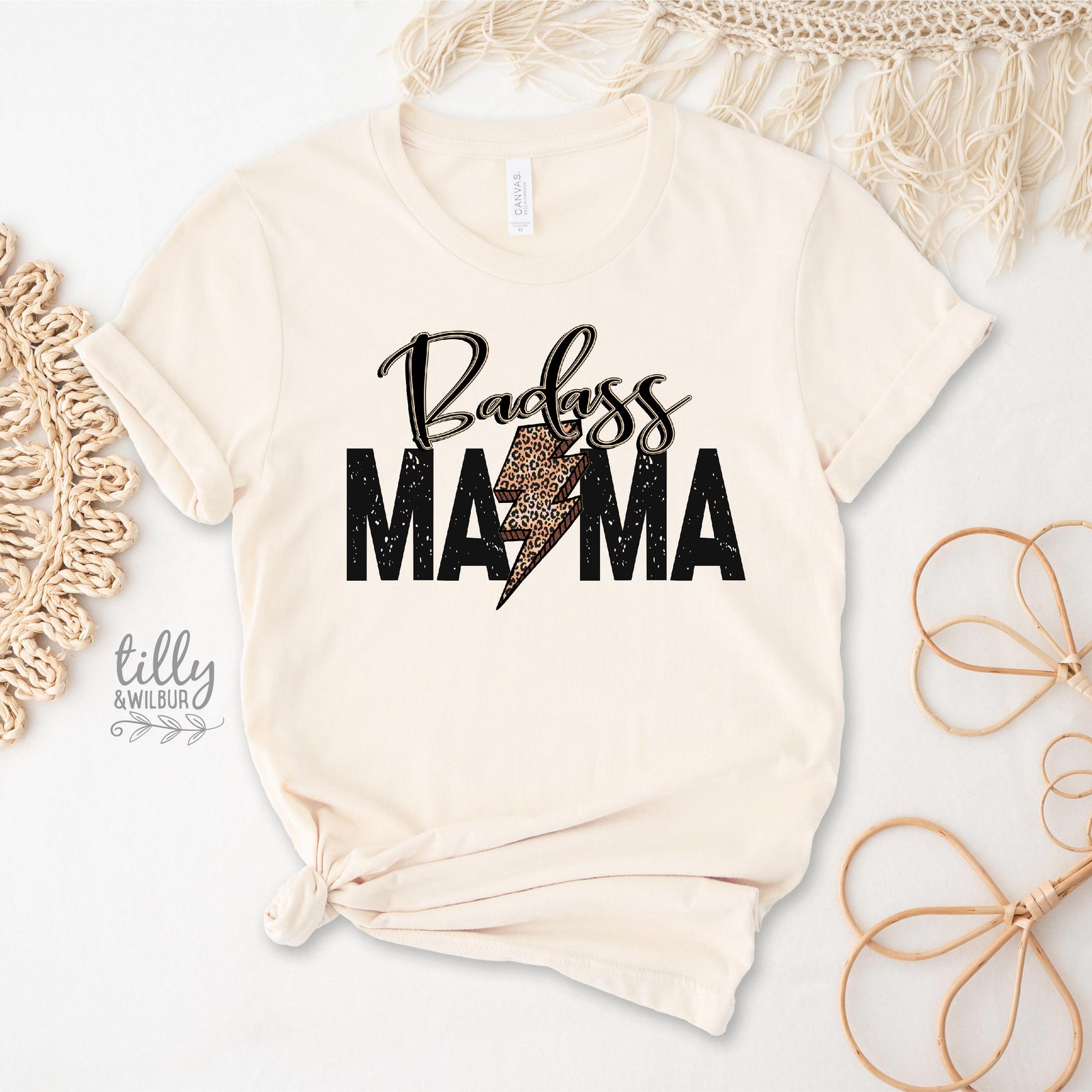 Badass Mama Shirt | Funny Mum T-Shirt | Mother’s Day Gift | Lightning Bolt Graphic Tee Australia