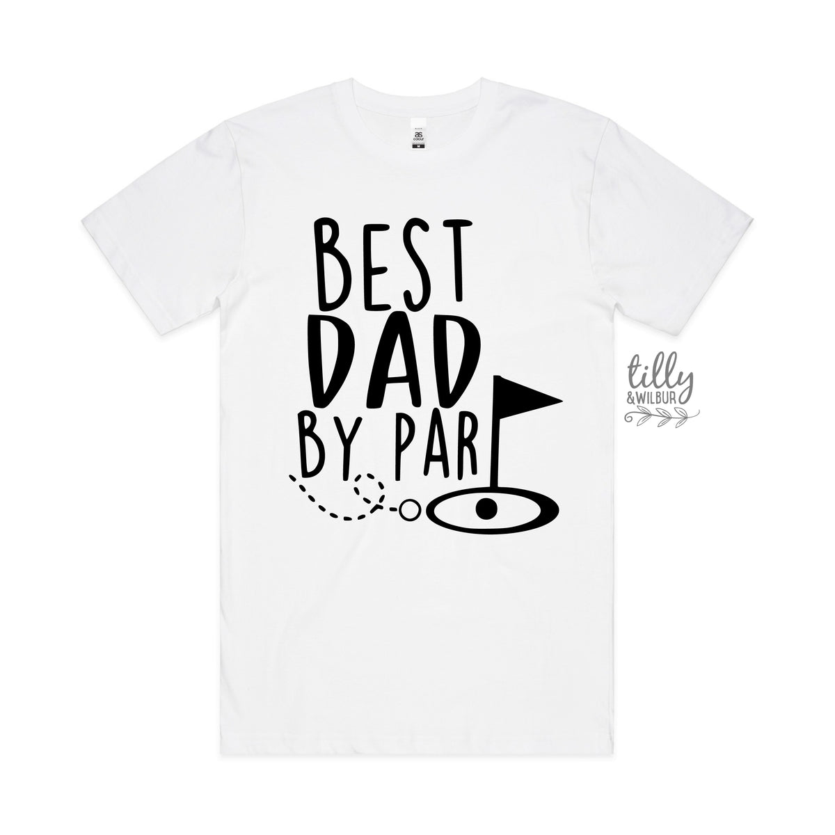 Best Dad By Par Tee - Funny Golf Dad Shirt for Father's Day