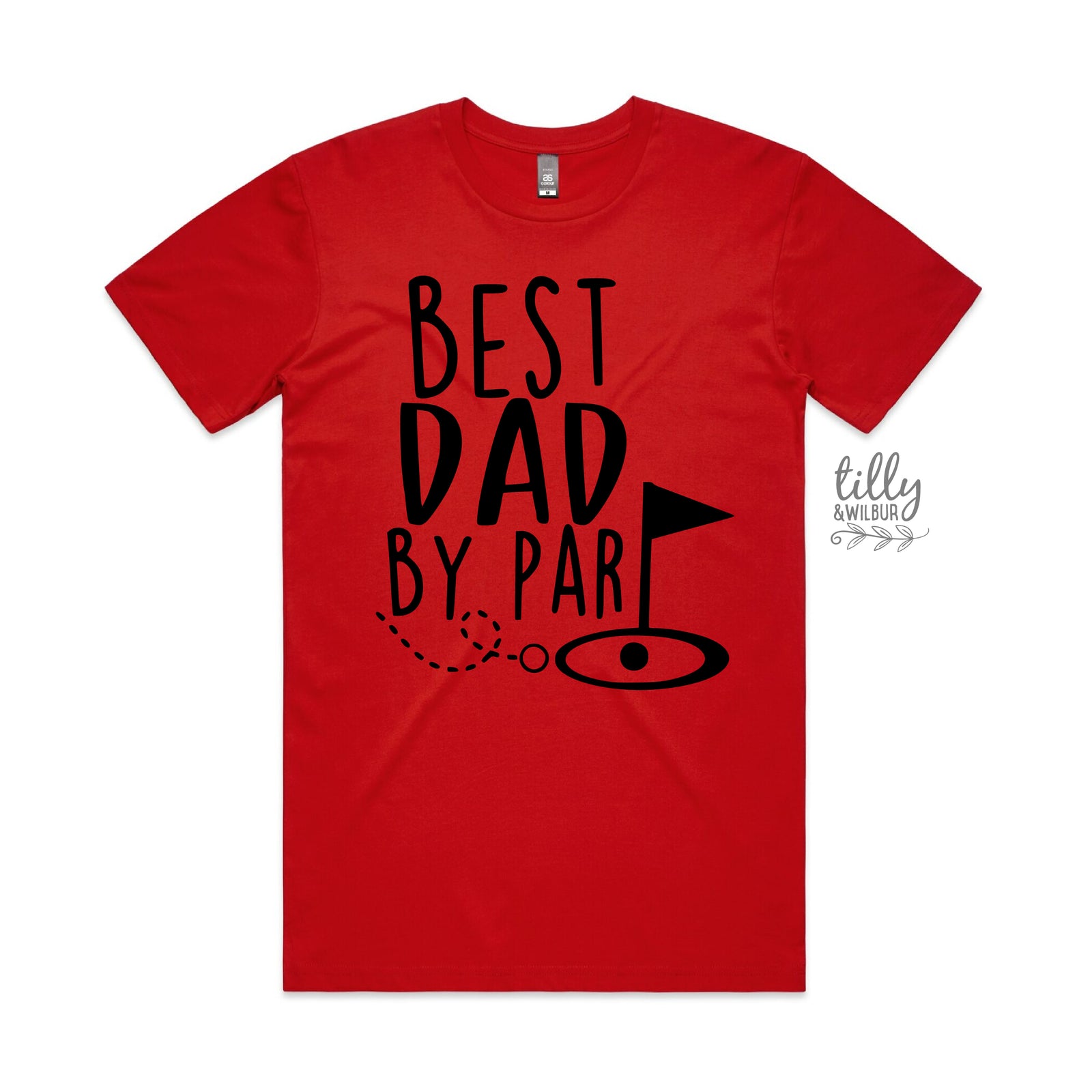 Best Dad By Par Tee - Funny Golf Dad Shirt for Father's Day