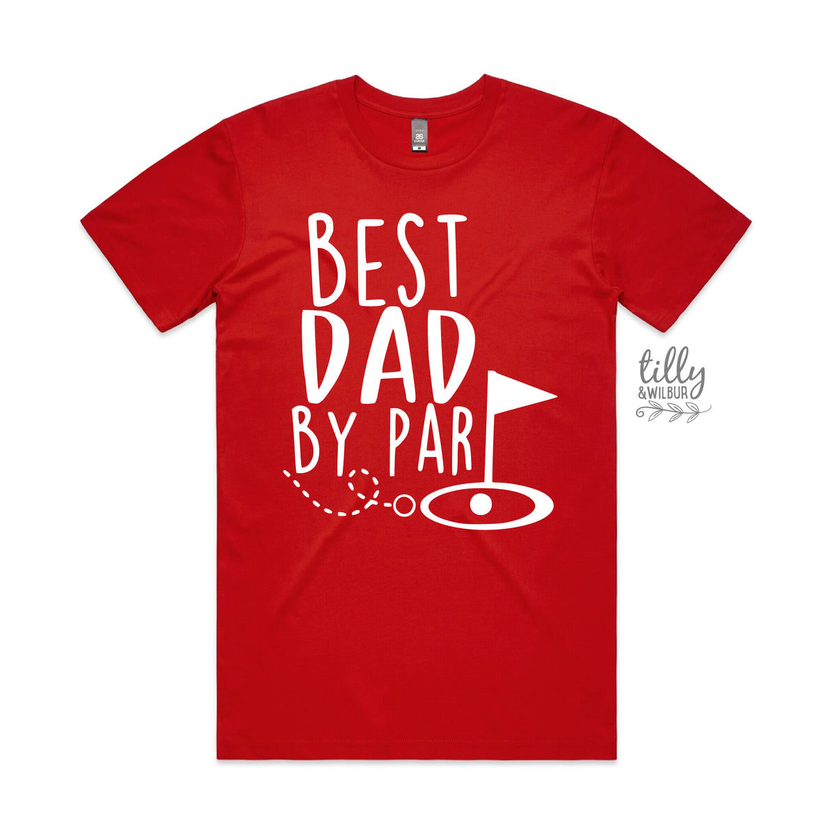 Best Dad By Par Tee - Funny Golf Dad Shirt for Father's Day