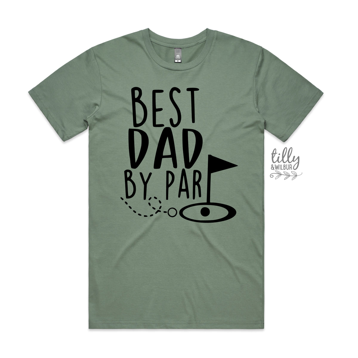 Best Dad By Par Tee - Funny Golf Dad Shirt for Father's Day