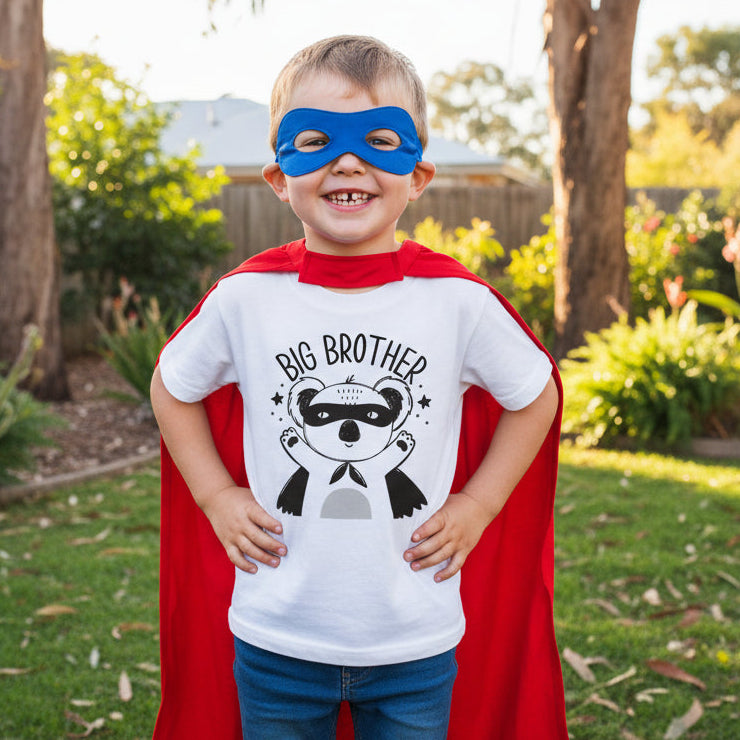 Big Brother Koala Superhero Shirt | Big Brother Announcement Shirt | Aussie Animal Kids Tee | Sibling Reveal Top | Brother Gift for Kids
