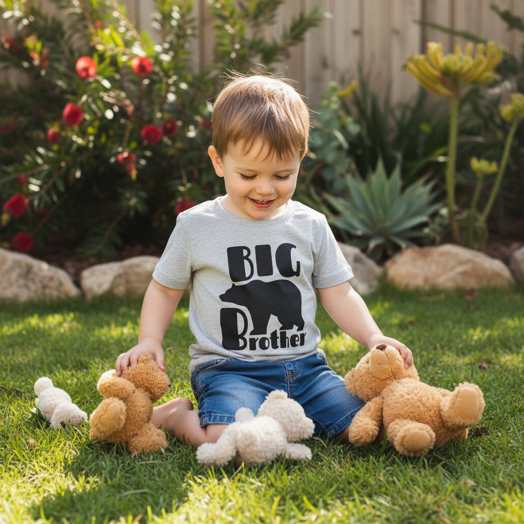 Big Brother Bear T-Shirt - Big Brother Announcement Tee