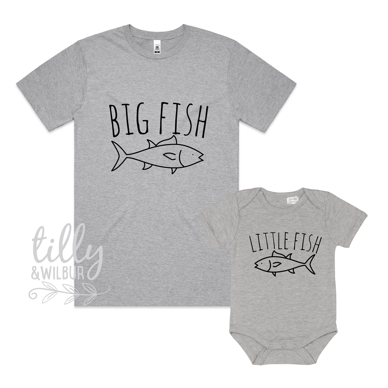 Big Fish Little Fish – Matching Family Fishing T-Shirt