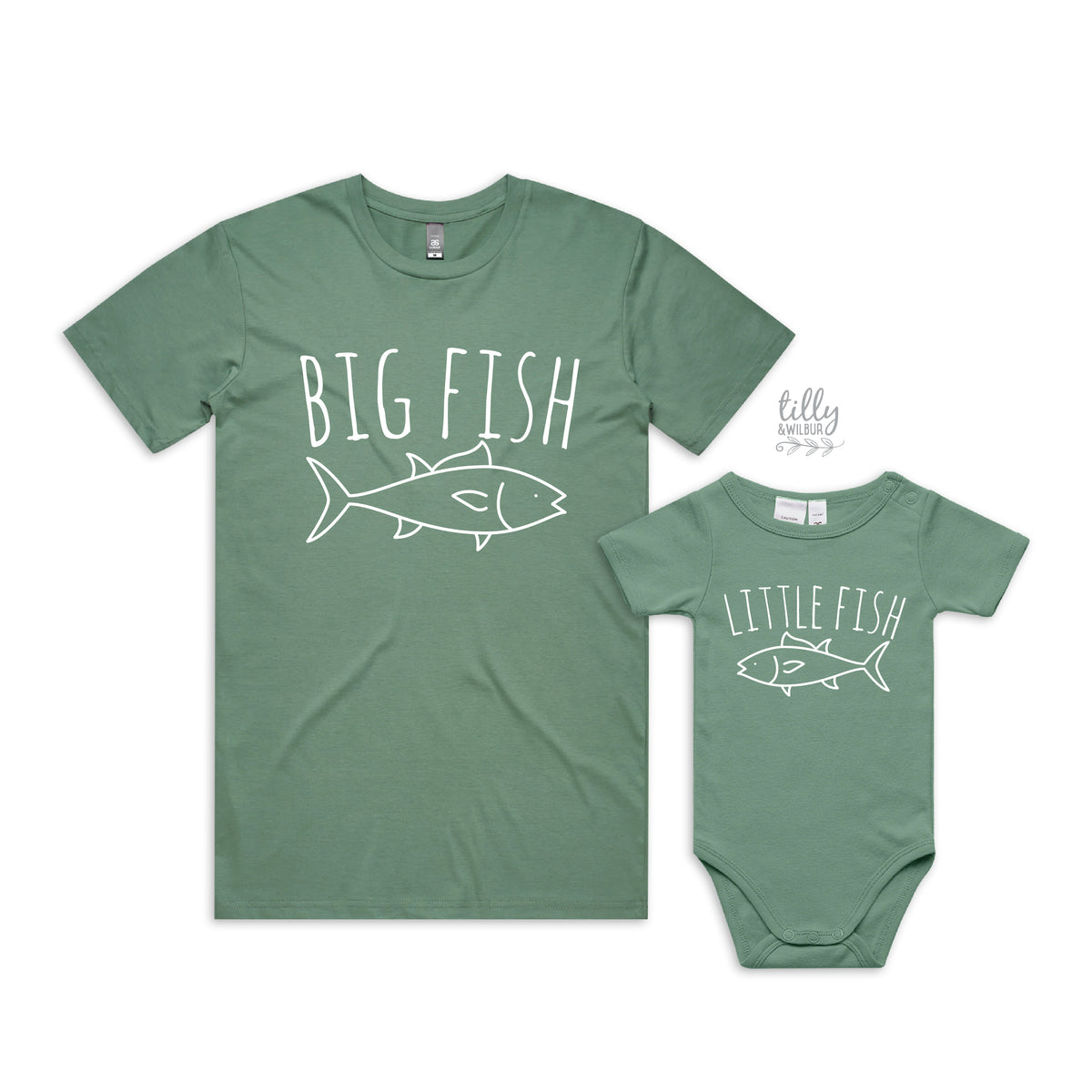 Big Fish Little Fish – Matching Family Fishing T-Shirt