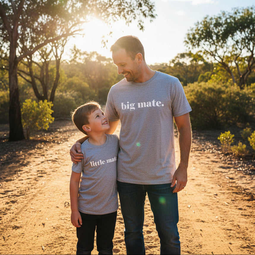 Big Mate Little Mate – Matching Daddy & Me Father's Day Tee