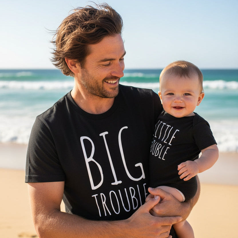 Big Trouble Little Trouble – Matching Family Outfit Tee