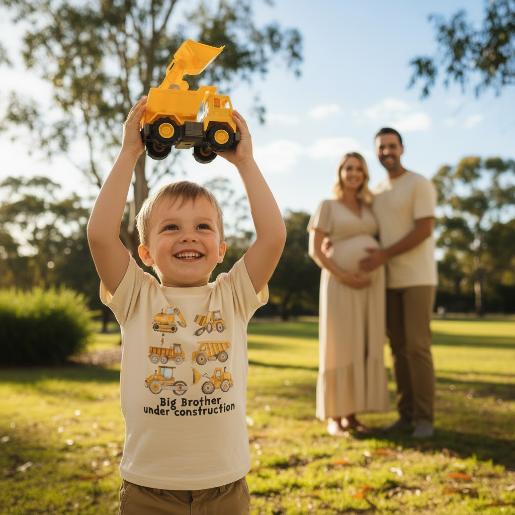 Big Brother Under Construction T-Shirt – Truck Announcement Tee