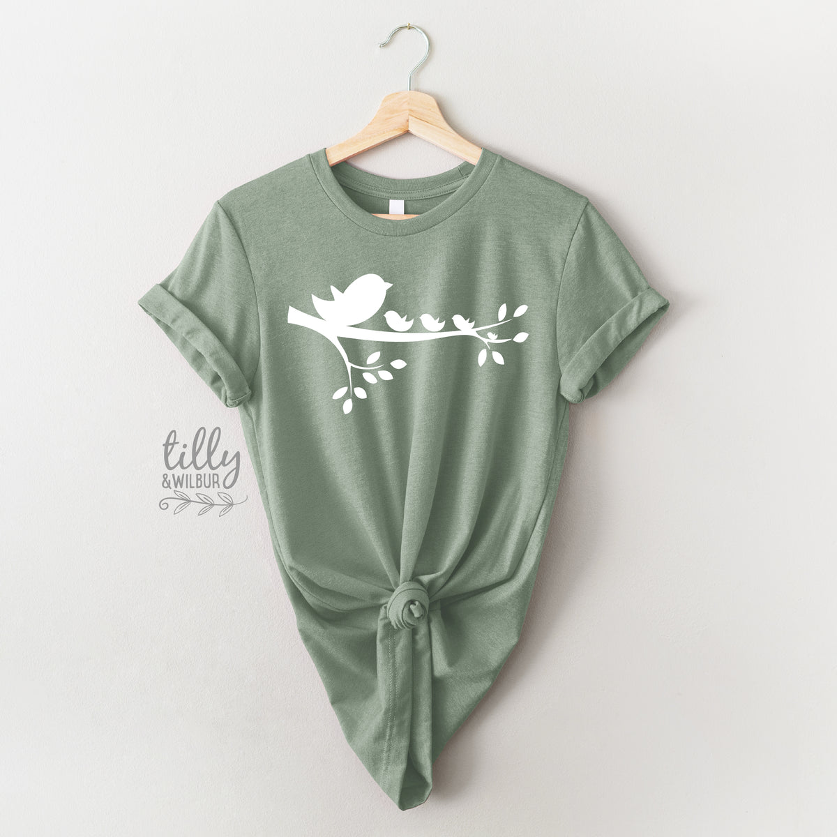 Personalised Mum Birds Shirt | Custom Family Bird Design | Mother's Day Gift | Grandma Gift | T-Shirts Hoodies Sweatshirts