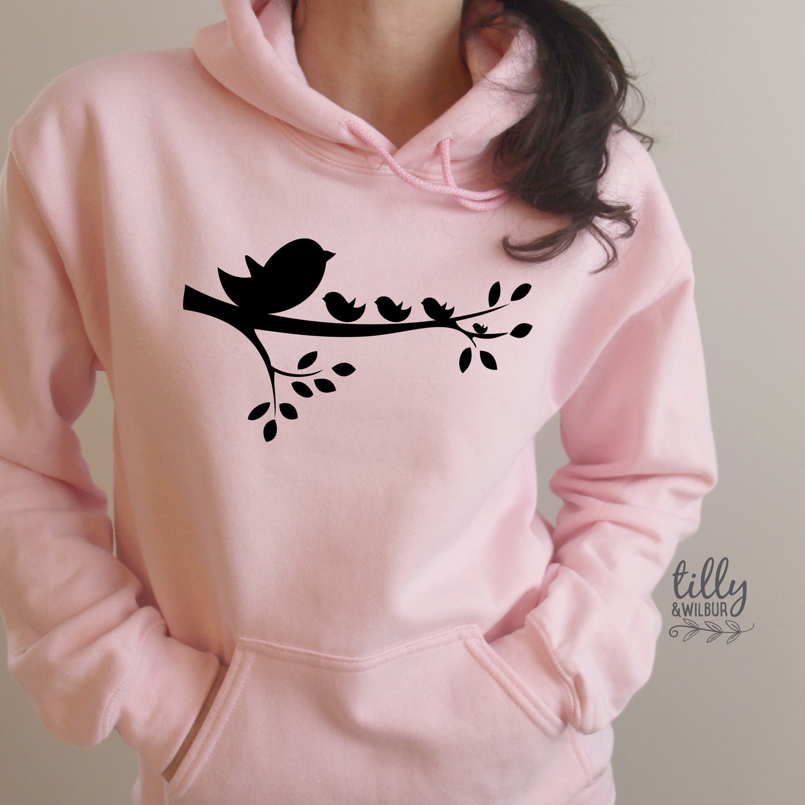 Personalised Mum Birds Shirt | Custom Family Bird Design | Mother's Day Gift | Grandma Gift | T-Shirts Hoodies Sweatshirts
