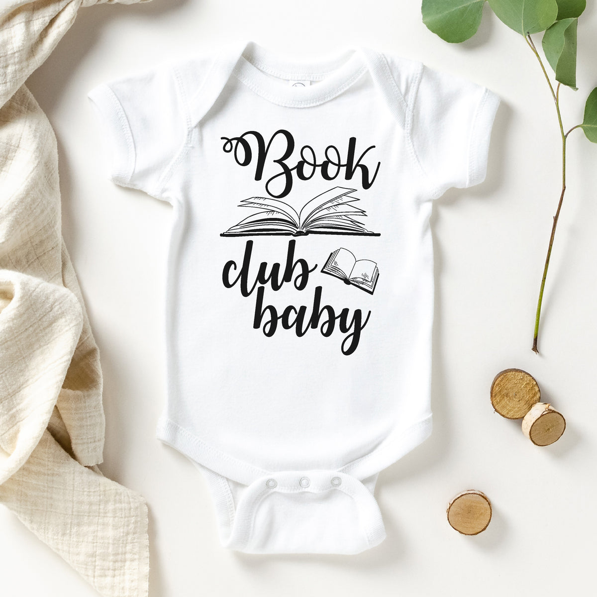 Book Club Baby Bodysuit - Cute Baby Reader Gift