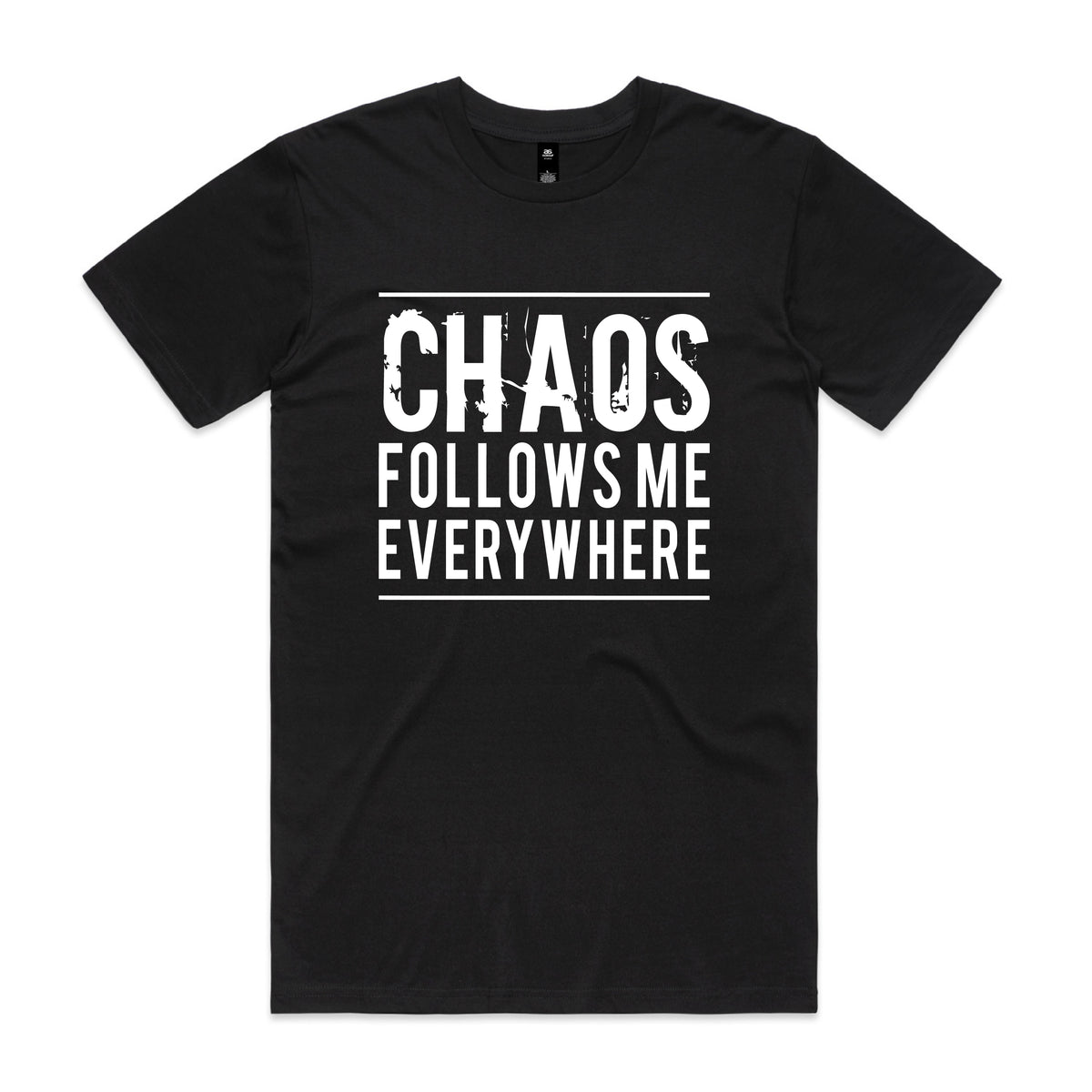 Chaos Follows Me Everywhere Matching Dad and Baby Shirts