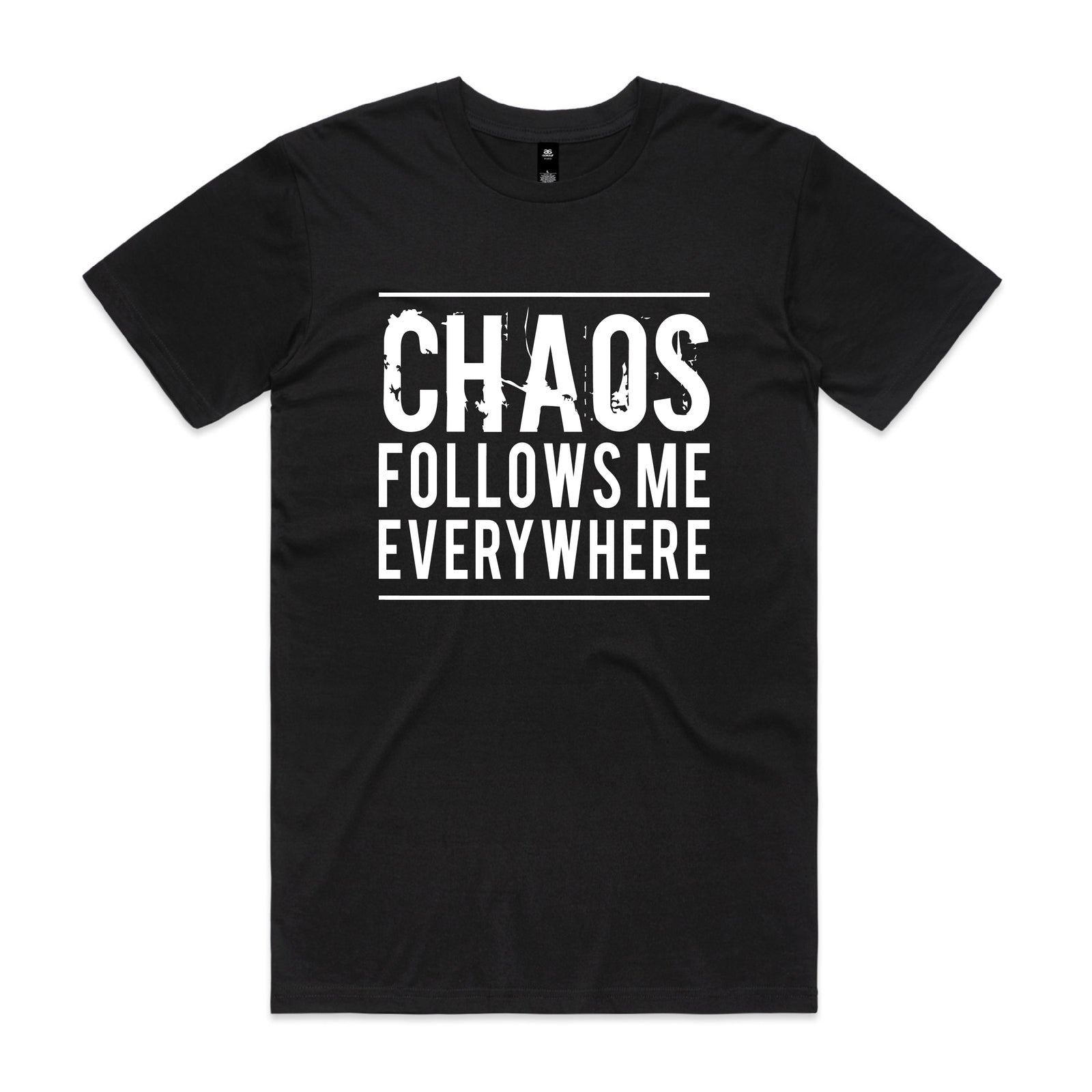 Chaos Follows Me Everywhere Matching Dad and Baby Shirts