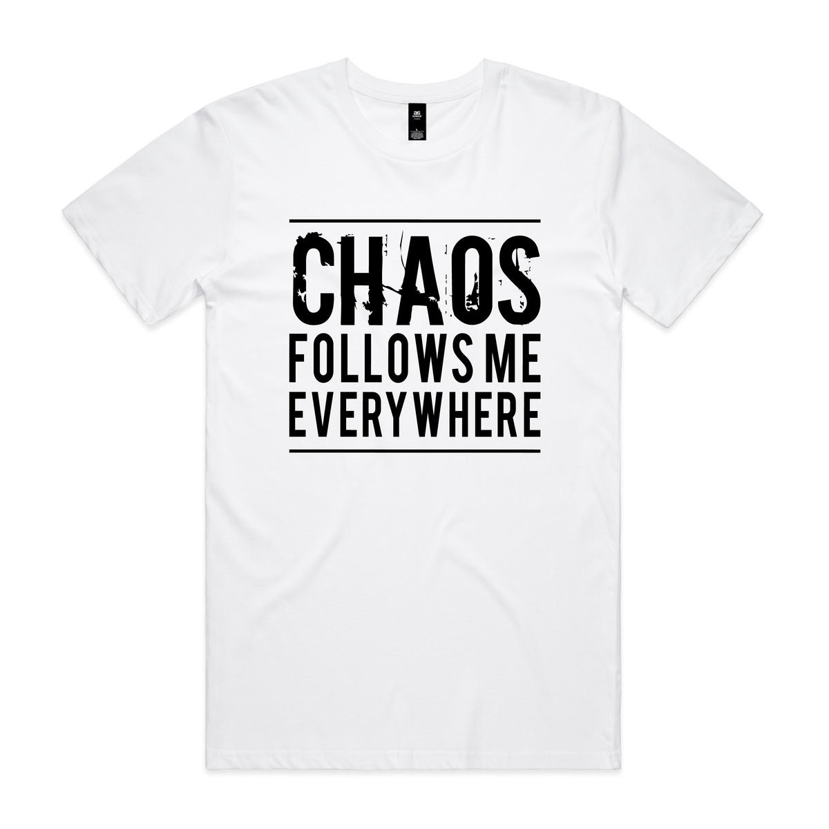 Chaos Follows Me Everywhere Matching Dad and Baby Shirts
