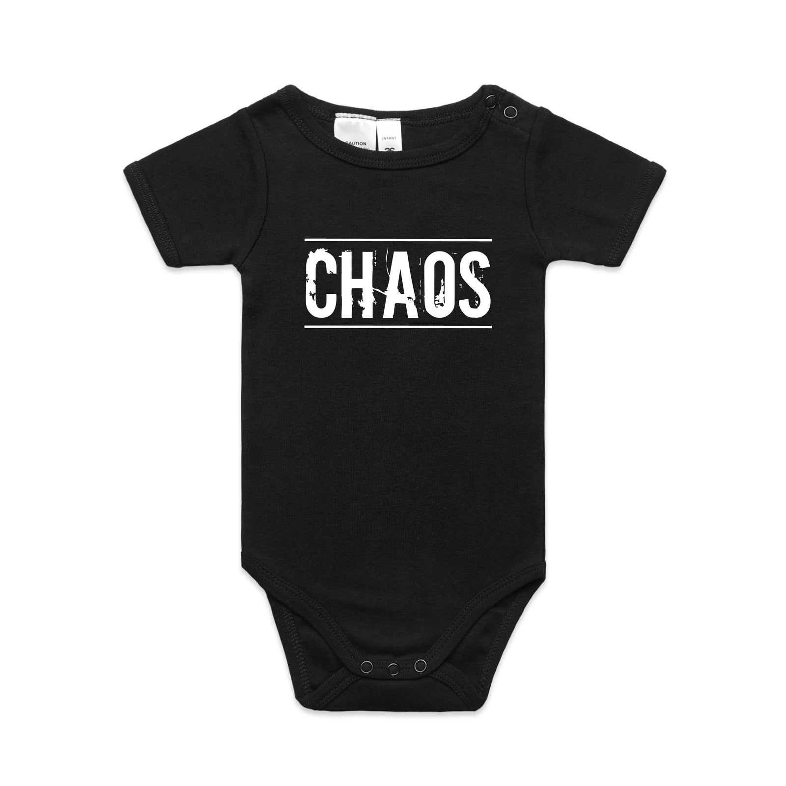 Chaos Follows Me Everywhere Matching Dad and Baby Shirts