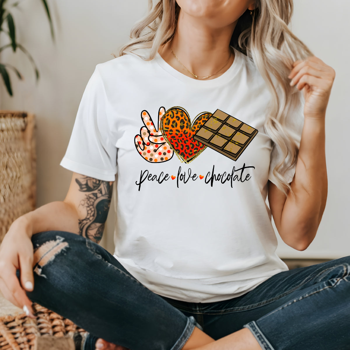 Peace Love Chocolate (MORE COLOURS &amp; STYLES)