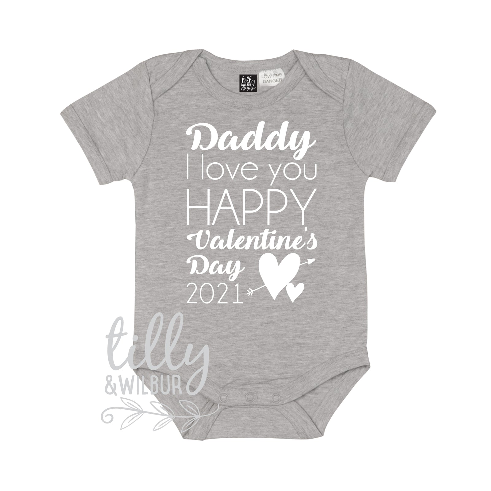 Daddy I Love You Happy Valentine's Day With Custom Year MORE COLOURS & STYLES
