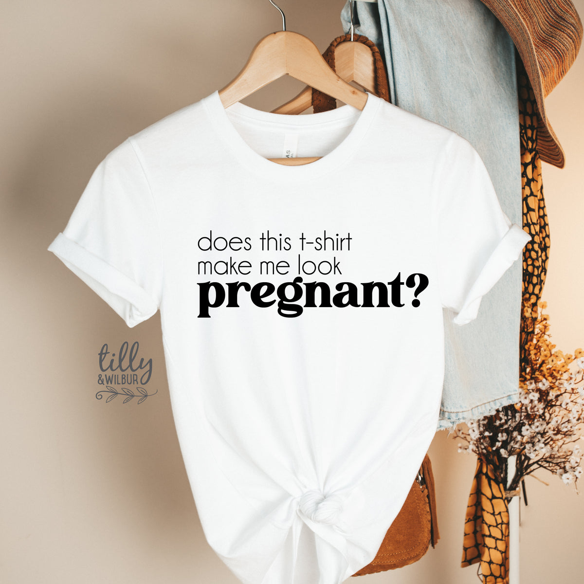 Does This T-Shirt Make Me Look Pregnant MORE COLOURS &amp; STYLES