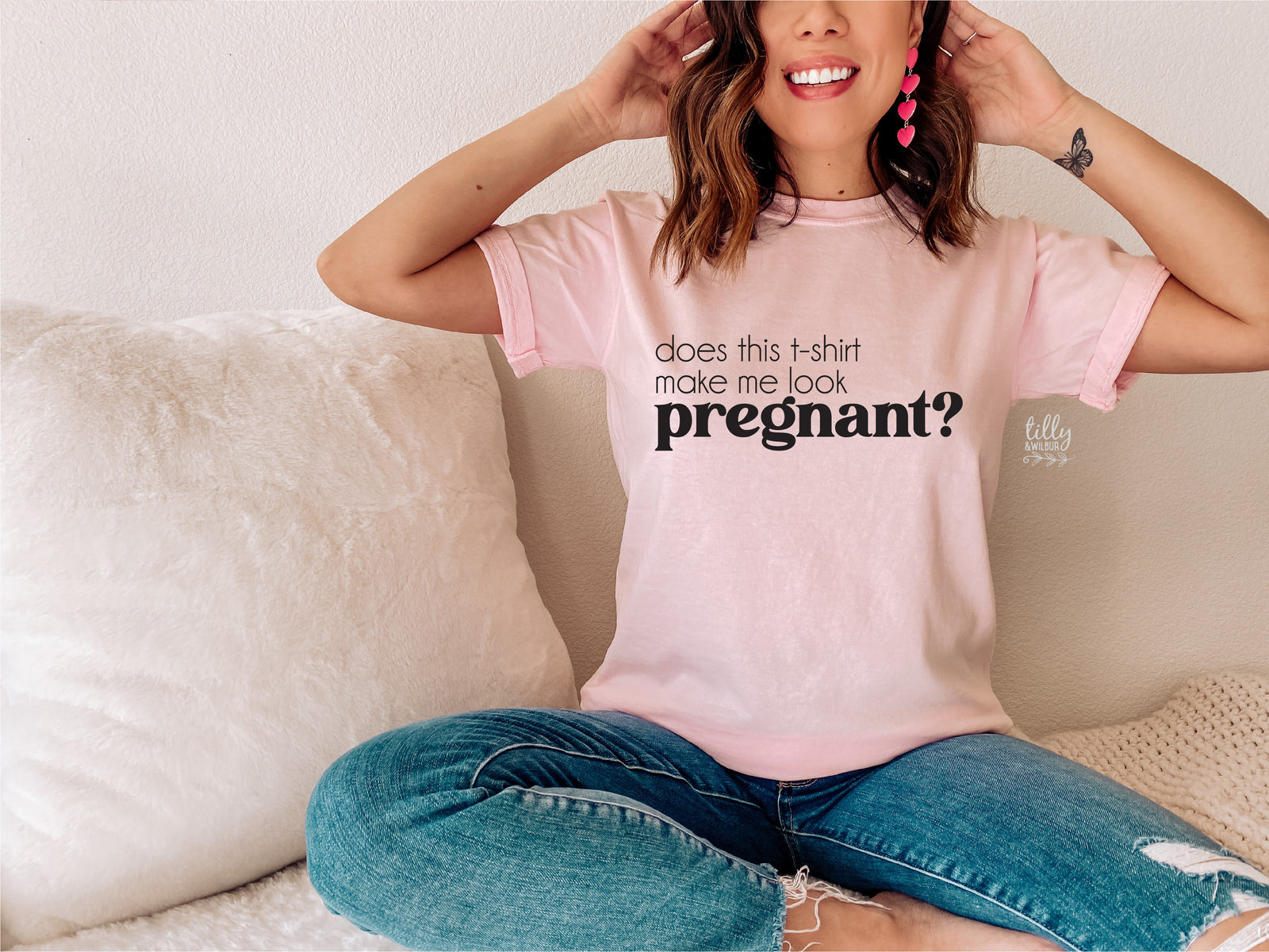Does This T-Shirt Make Me Look Pregnant MORE COLOURS & STYLES