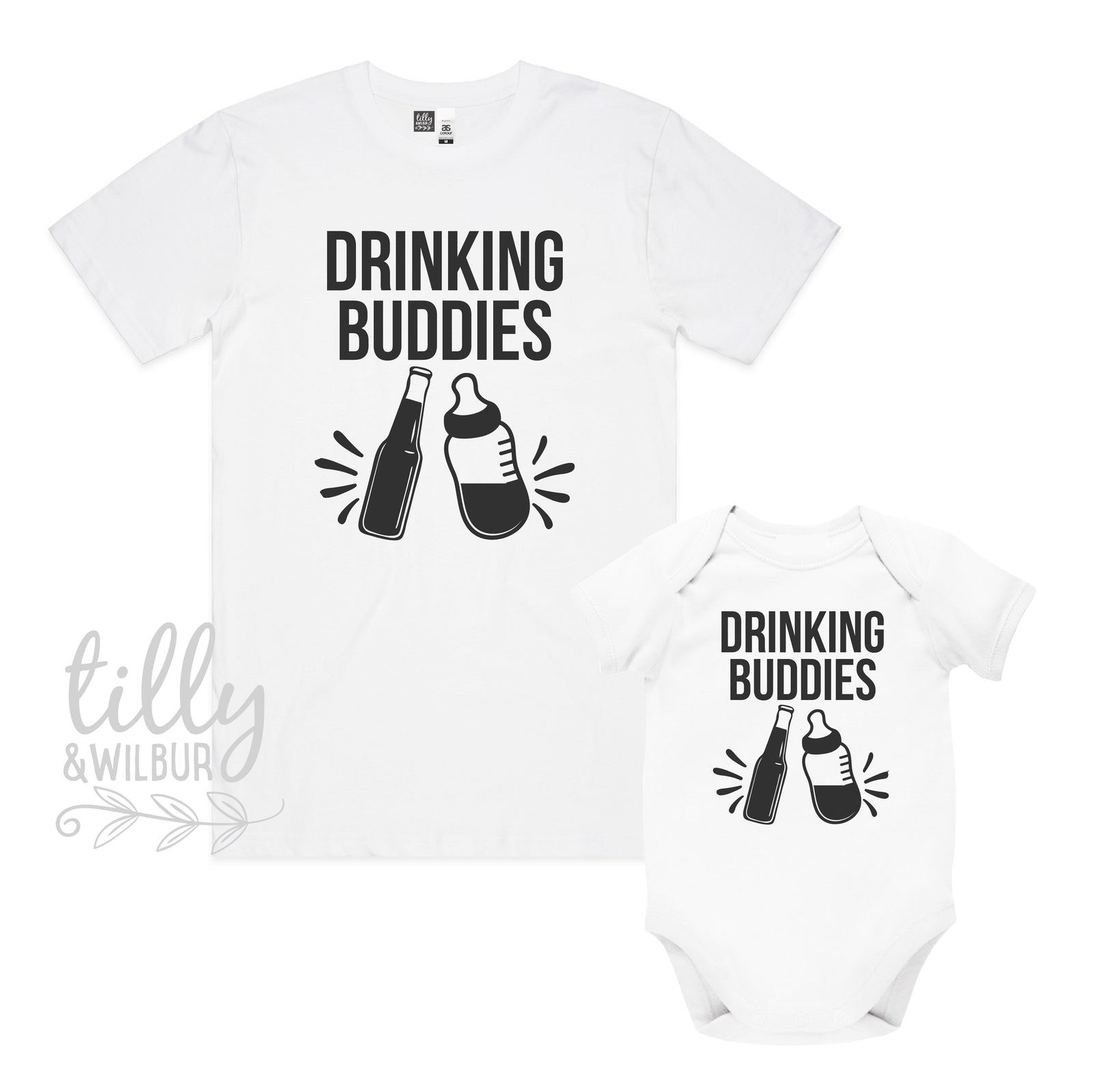Drinking Buddies Beer & Bottle (MORE COLOURS & STYLES)
