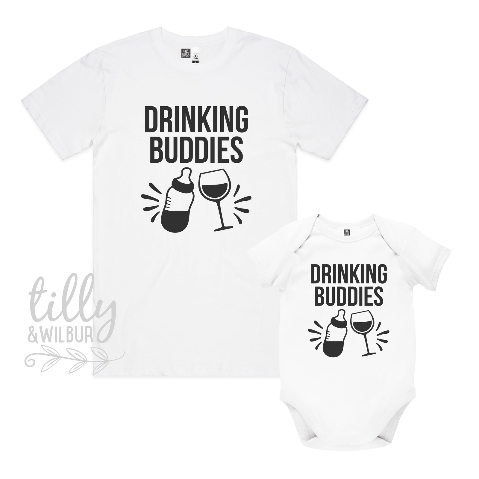 Drinking Buddies Wine & Bottle (MORE COLOURS & STYLES)