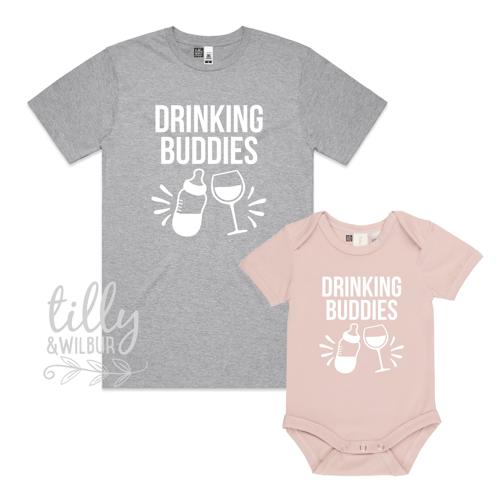 Drinking Buddies Wine & Bottle (MORE COLOURS & STYLES)