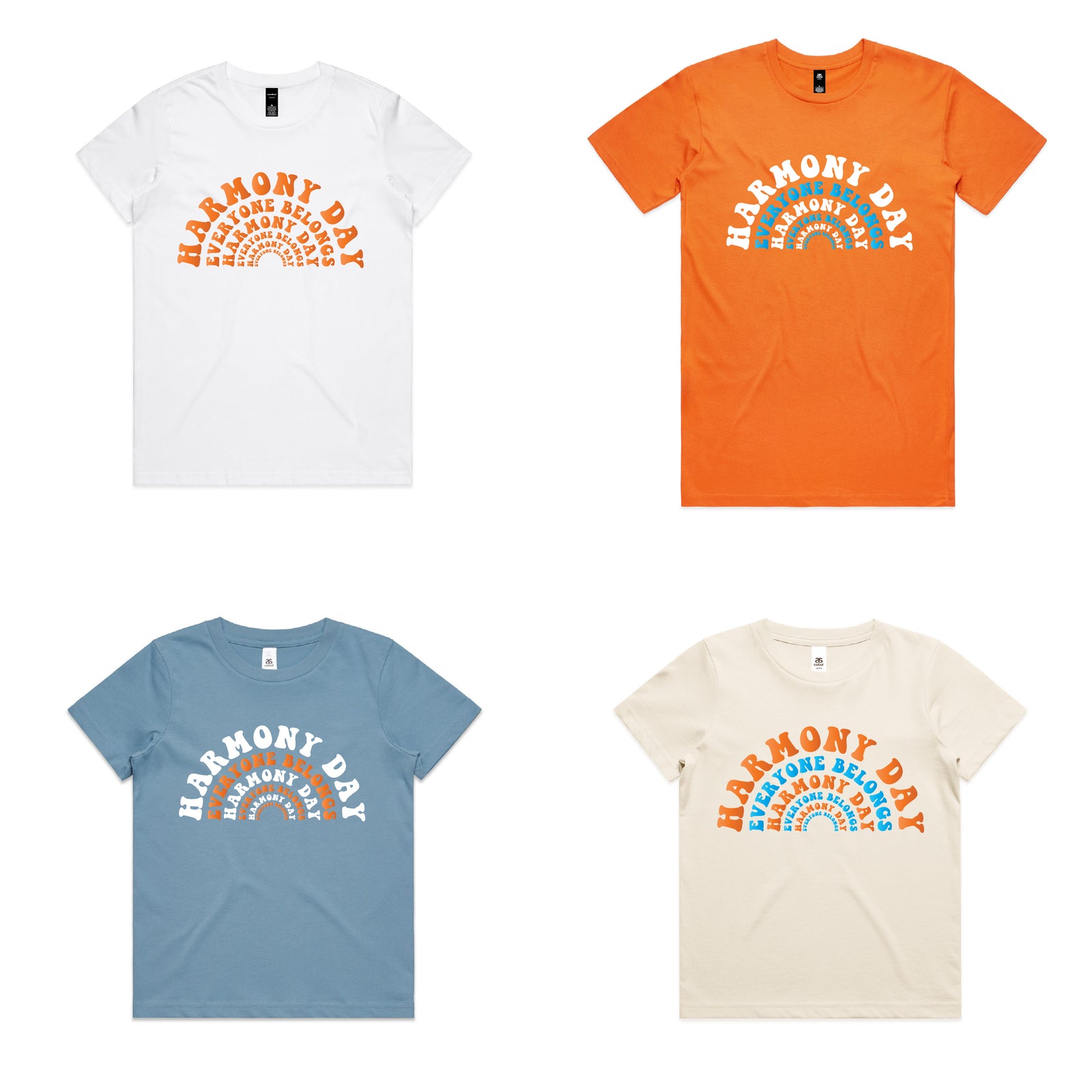 Harmony Day Everyone Belongs Rainbow MORE COLOURS & STYLES