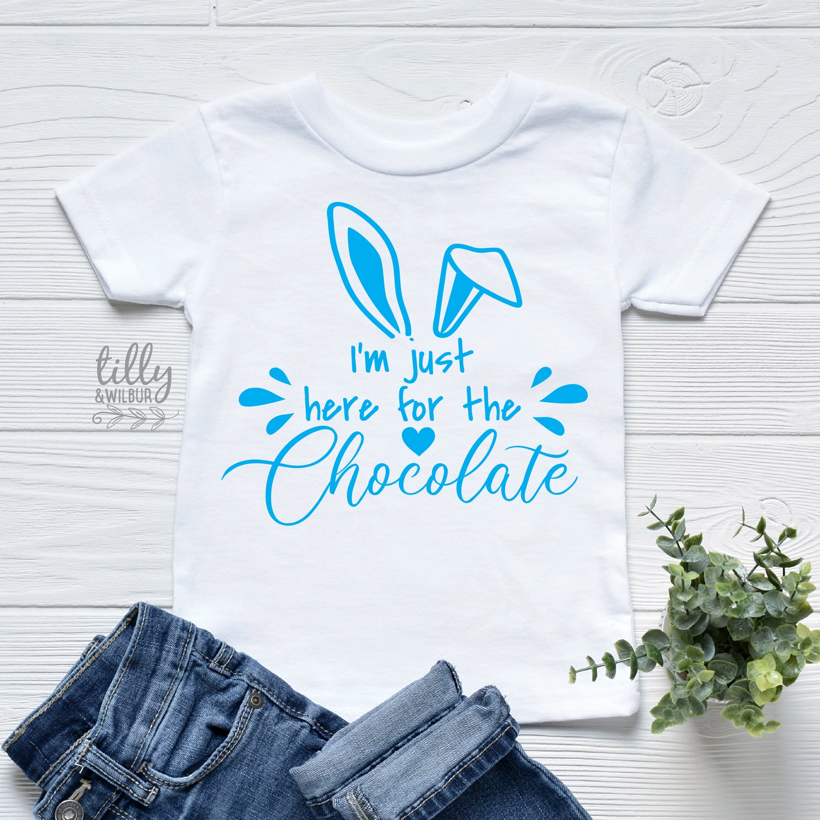 I’m Just Here For The Chocolate Kids Easter Shirt | Funny Easter Bunny Toddler T-Shirt | Easter Outfit Australia