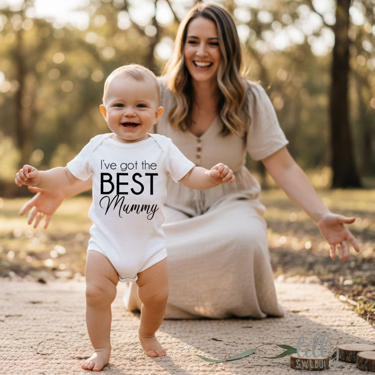 I’ve got the best mummy baby bodysuit, cute Mother’s Day baby outfit, sage bodysuit Australia