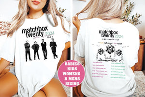 Matchbox Twenty Australia Tour 2024  White T-Shirt